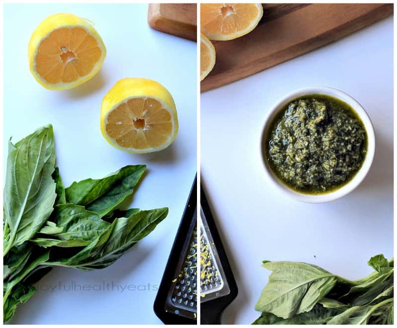 Light, Fresh, and Herby Homemade Basil Pesto. {made in 5 minutes} | m.albarakaa.com #sauce 轻,新鲜,香草自制罗勒香蒜酱。{5分钟制作}| m.albarakaa.com #酱汁