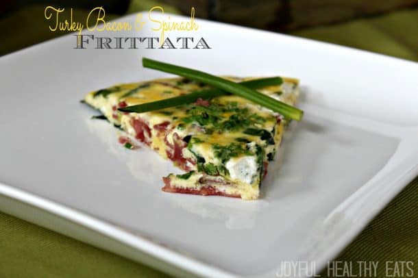 Turkey Bacon & Spinach Frittata Recipe 一盘火鸡培根菠菜蛋饼