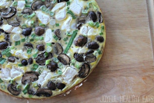 蘑菇和奶酪frittata #frittatarecipe #brunchideas