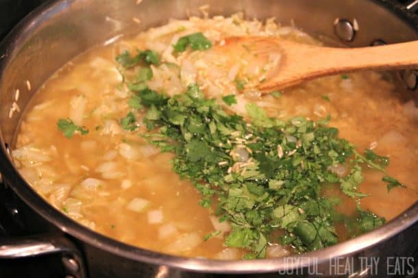 香菜肉汤