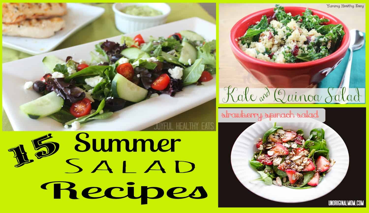夏季沙拉食谱roundup #saladrecipes
