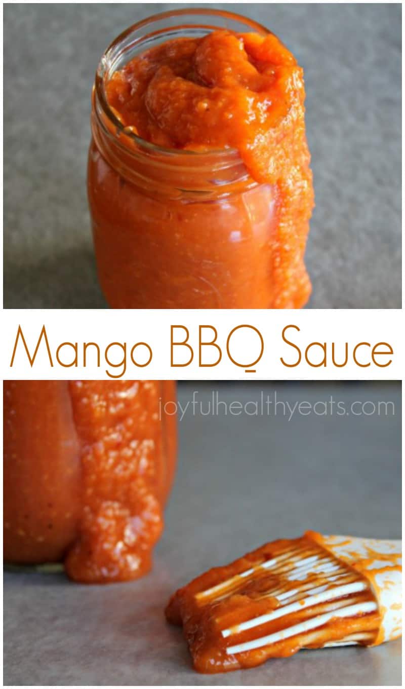 A fun tropical twist on plain old BBQ sauce... Homemade Mango BBQ Sauce. | m.albarakaa.com