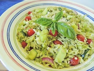 Italian Basil Orzo Salad 意大利罗勒米粉沙拉的图片