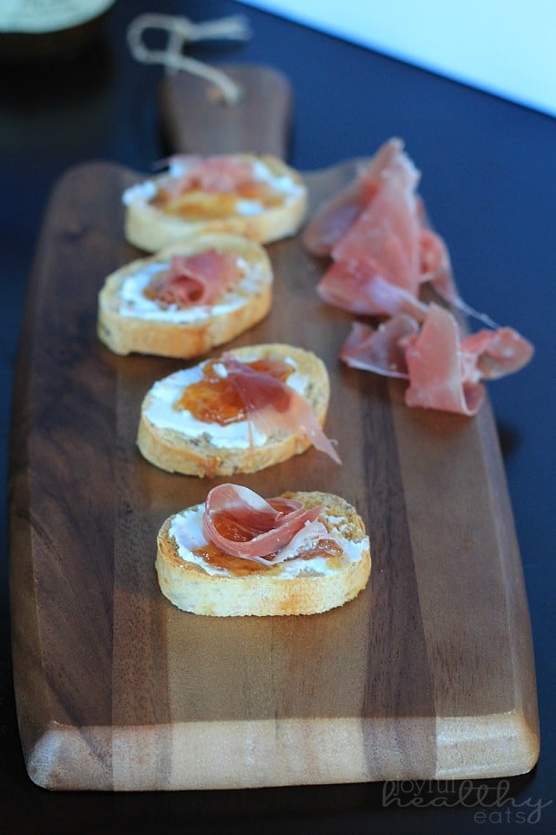 火腿无花果山羊奶酪Crostini 1