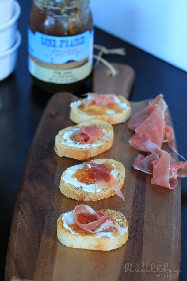 Proscuitto无花果山羊奶酪Crostini 2