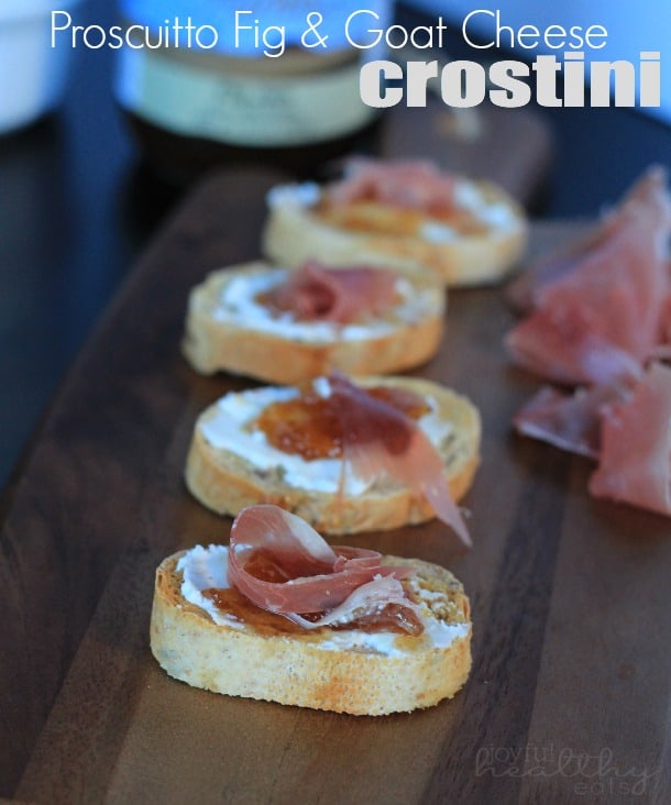 Proscuitto无花果山羊奶酪Crostini 4
