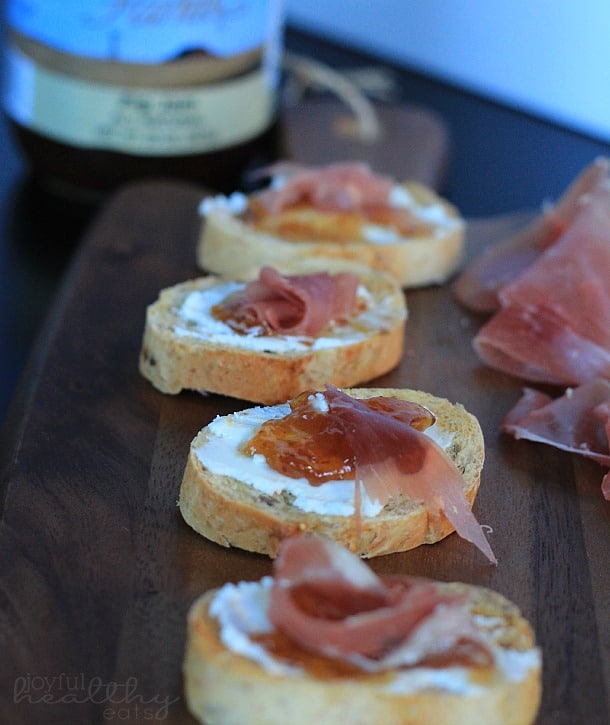 Proscuitto无花果山羊奶酪Crostini 5