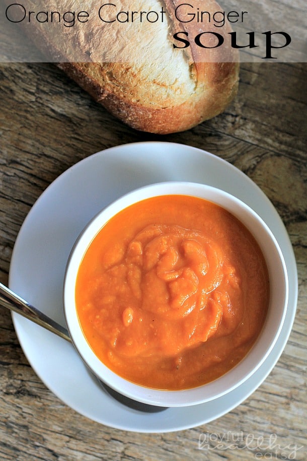 Orange Carrot Ginger Soup, the perfect comfort soup for the fall! | m.albarakaa.com 橙子胡萝卜姜汤,秋天最完美的安慰汤!| m.albarakaa.com