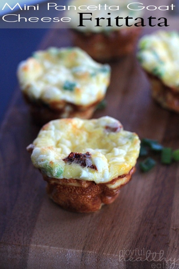 Mini Pancetta Goat Cheese Frittatas #pancetta #frittata #mini #breakfast #holiday #recipes 迷你意式烟肉山羊奶酪肉馅煎蛋饼#意式烟肉#肉馅煎蛋饼#迷你早餐#假日食谱