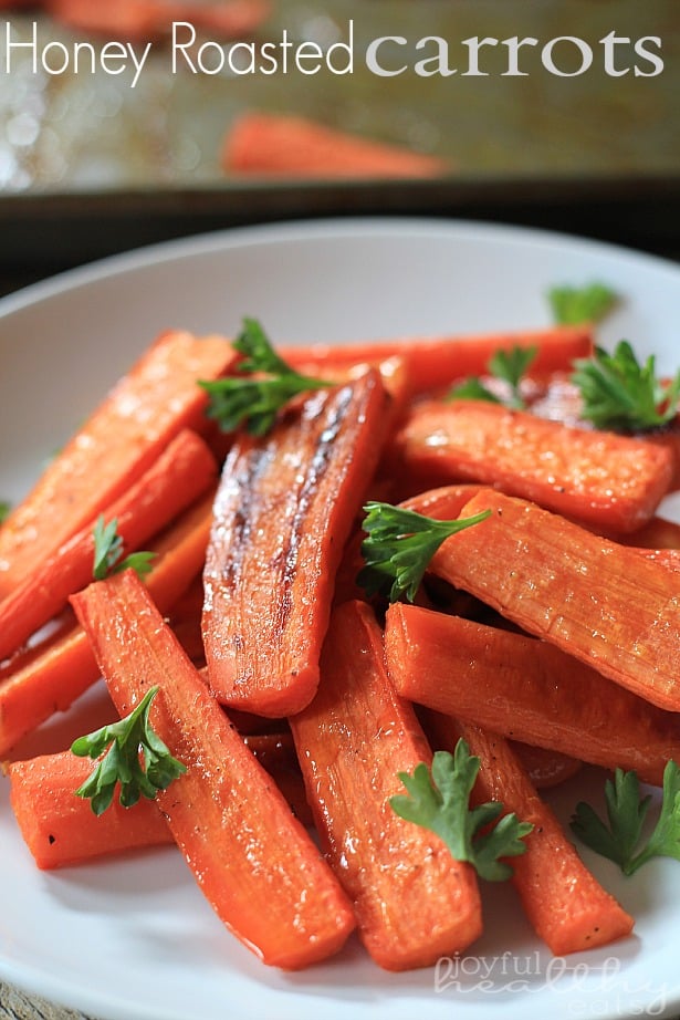 Honey Roasted Carrots #paleo #cleaneating #carrots #sidedishes #vegetables 蜂蜜烤胡萝卜#古#清淡#胡萝卜#配菜#蔬菜