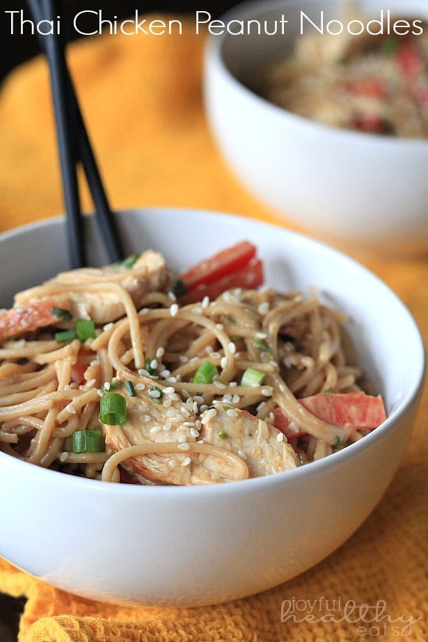 Thai Chicken Peanut Noodles #peanut #thaifood #pastarecipes #chicken #maindish 泰国鸡花生面条#peanut #thaifood #pastarecipes #chicken #maindish
