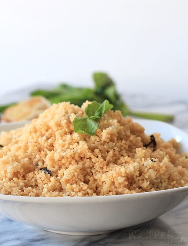 Roasted Garlic & Herb Whole Wheat Couscous 一碗烤大蒜香草蒸粗麦粉