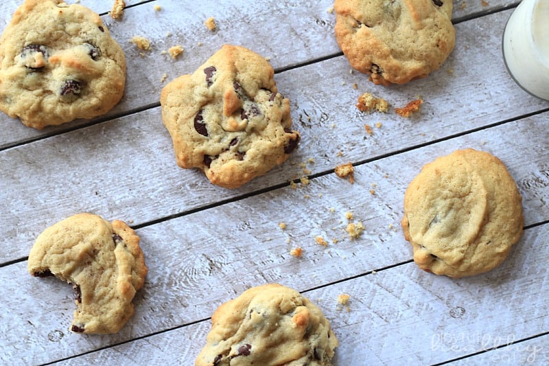 Soft Chocolate Chip Cookie Recipe #chocolatechip #cookierecipe #dessert 软巧克力片饼干食谱#巧克力片#饼干食谱#甜点
