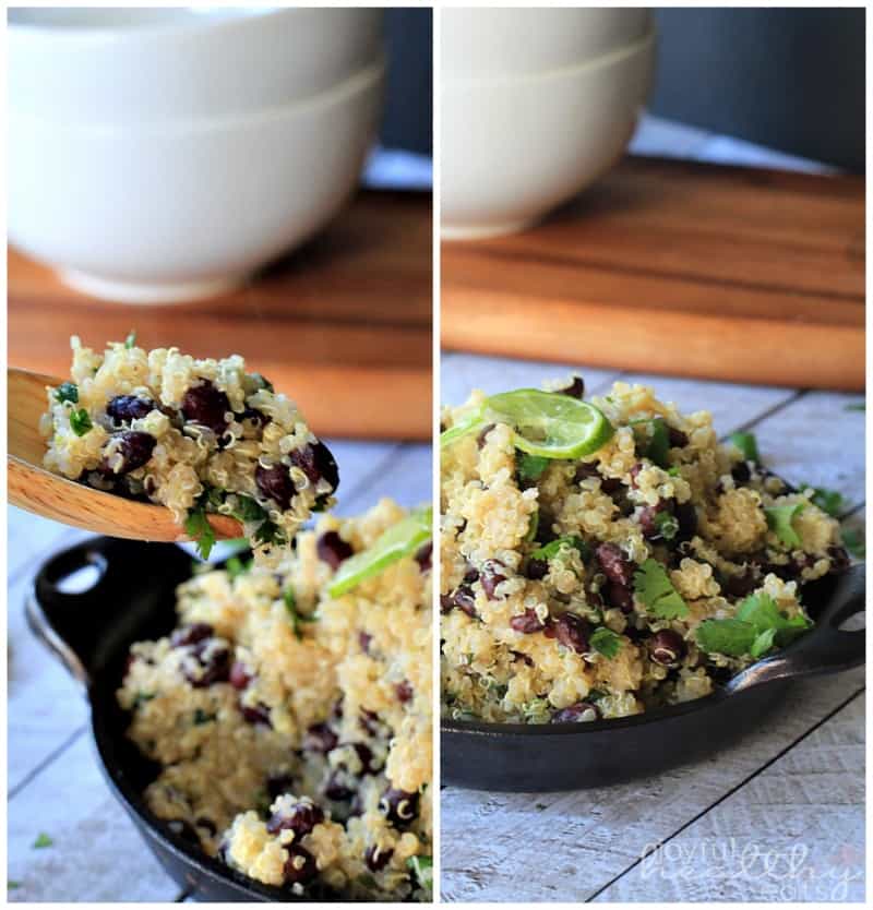 Cilantro Lime Quinoa with Black Beans #quinoa #glutenfree #mexicanfood #cincodemayo #cilantrolime 香菜莱姆藜麦黑豆#藜麦#无麸质#墨西哥食物#cincodemayo #香菜莱姆