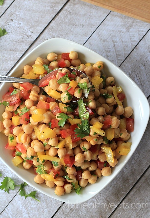 Tex-Mex Chickpea Salad #sidedishes #glutenfree #summer #healthyrecipes #vegetarian #garbanzobeans Tex-Mex Chickpea Salad #sidedishes #glutenfree #summer #healthyrecipes #vegetarian #garbanzobeans
