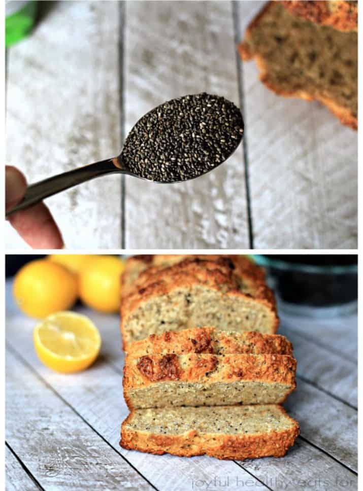 Whole Wheat Lemon Poppyseed Bread with Chia Seeds | m.albarakaa.com | #bread #lemon #poppyseed #chiaseeds #breakfast | m.albarakaa.com | #面包#柠檬#罂粟籽# Chia籽#早餐