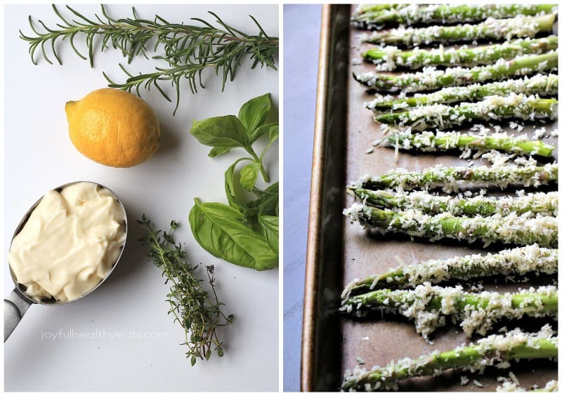 A healthy alternative to French Fries... Baked Asparagus Fries with Lemon Herb Aioli | m.albarakaa.com 薯条的健康替代品…烤芦笋薯条配柠檬香草蒜泥蛋黄酱| m.albarakaa.com