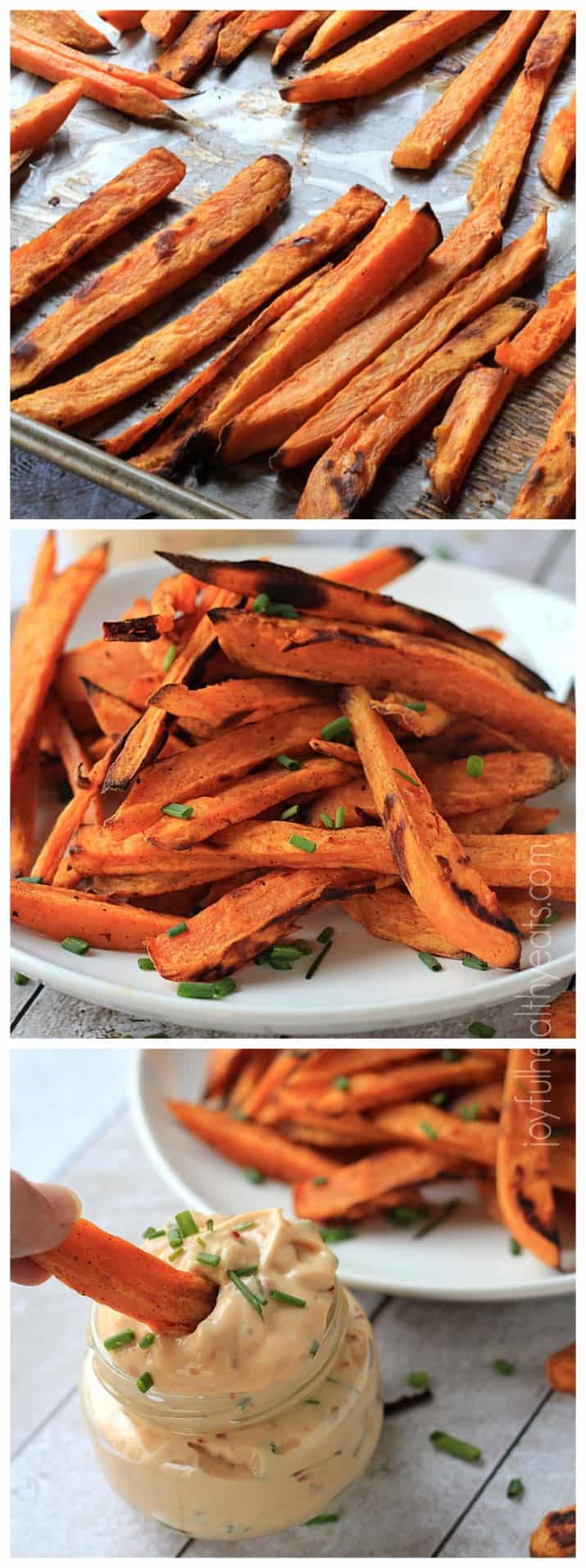 The ultimate side dish ... Crispy Baked Sweet Potato Fries with Chipotle Aioli | m.albarakaa.com 终极配菜…香脆烤甘薯薯条配墨西哥辣酱蛋黄酱| m.albarakaa.com