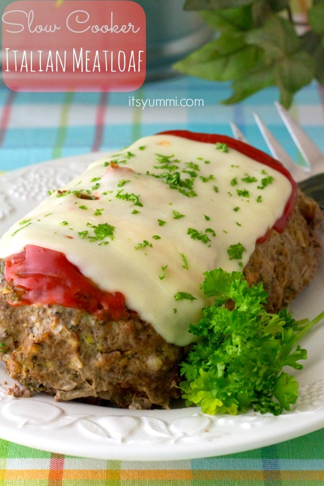 25 Healthy Crock Pot Recipes 慢炖意大利肉饼上面有奶酪