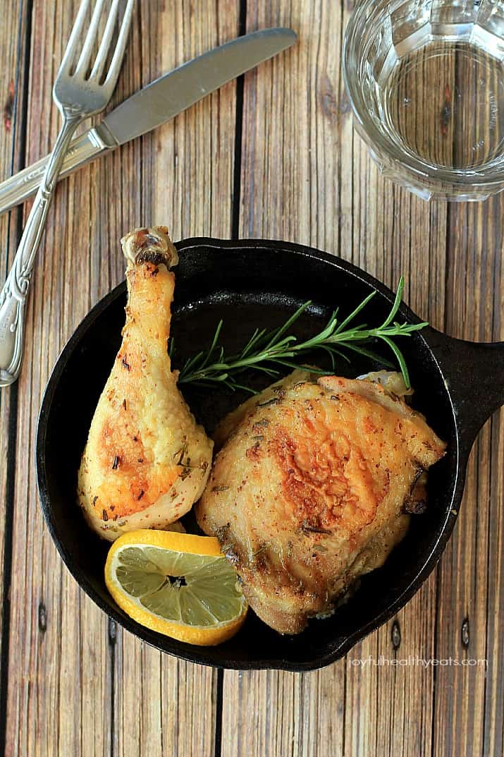 Lemon Rosemary Baked Chicken, full of fresh flavors and done in minutes! | m.albarakaa.com 柠檬迷迭香烤鸡,充满新鲜的味道,在几分钟内完成!| m.albarakaa.com