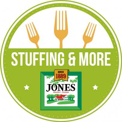 Cranberry Maple Stuffing with Jones Sausage 琼斯奶牛场的标志