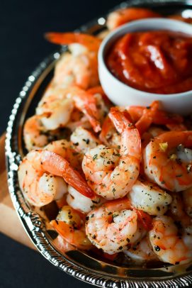The Most Popular Recipes of Joyful Healthy Eats 2014 | m.albarakaa.com | #mostpinned #healthy #recipes #food Shrimp cocktail on a platter
