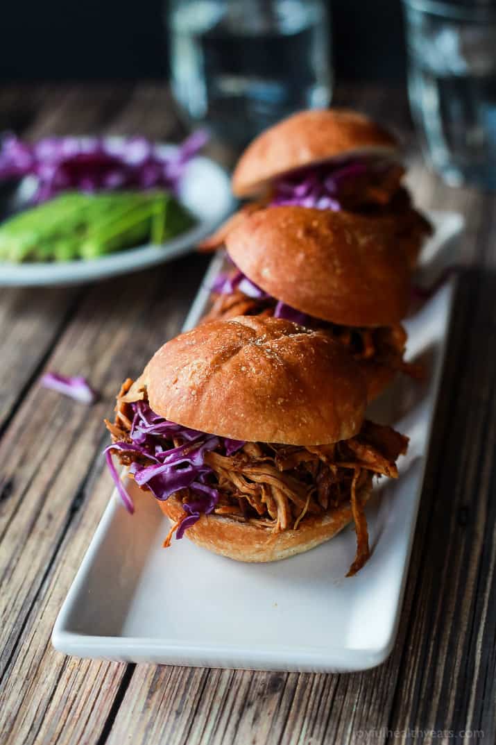 Seriously can't get enough of these! Must make for next party, so easy ... Skinny Pulled Pork Sliders | m.albarakaa.com 严重无法获得足够的这些!必须为下一派对制作,所以简单......瘦猪滑块|m.albarakaa.com.