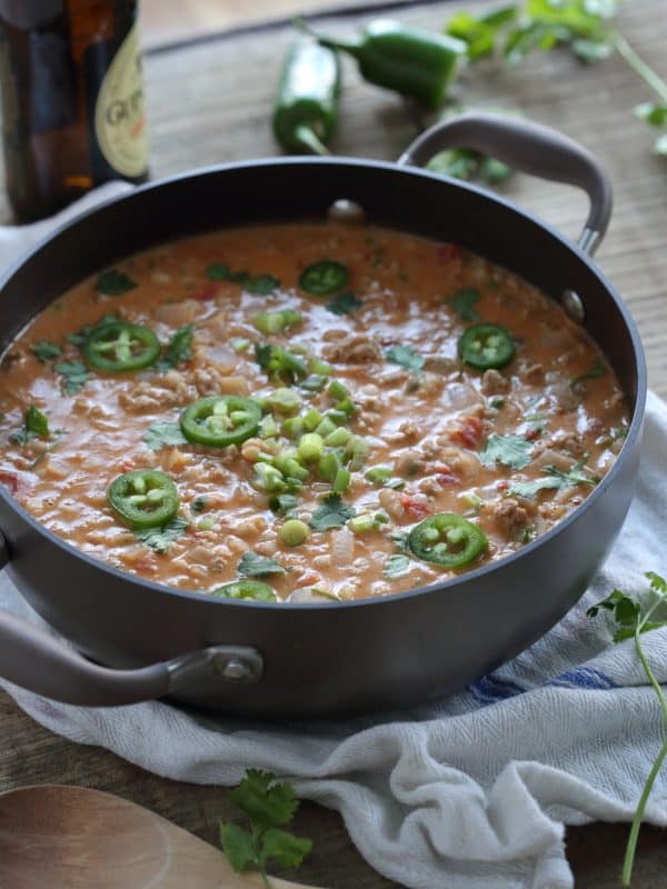 25 Healthy Dinner Recipes 鹰嘴豆泥火鸡辣椒的煎锅