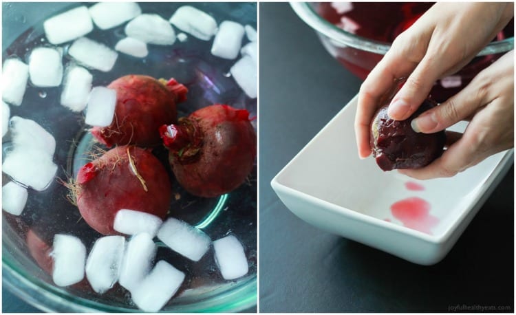Easy step by step tutorial on how to cook beets. Great for smoothies, side dishes, salads, or just snacking. Full of nutrients and antioxidants! | joyfulhealthyeats.com #healthyeating 简单的一步一步教你如何烹饪甜菜。非常适合做冰沙,配菜,沙拉,或者只是零食。富含营养和抗氧化剂!无谷蛋白食谱|健康饮食