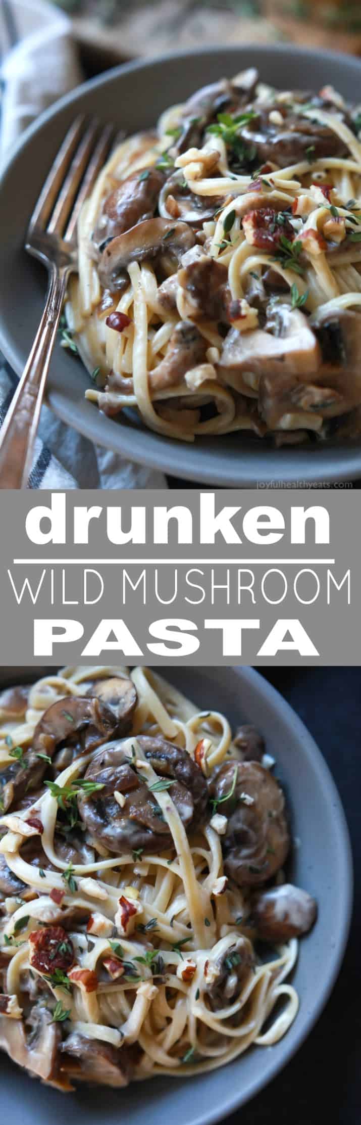 Drunken Wild Mushroom Pasta 醉野蘑菇面食拼贴食谱