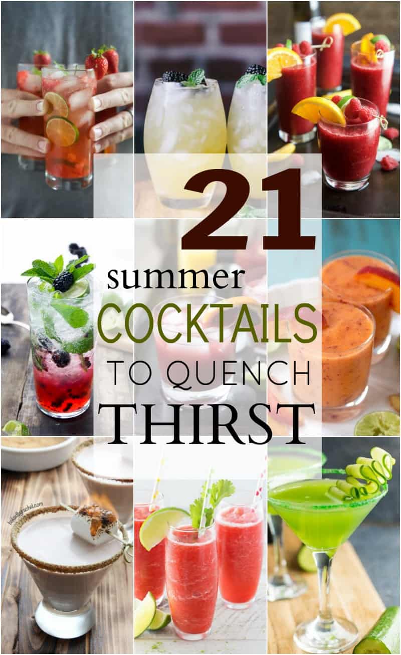 21种解渴鸡尾酒配方!| joyfulhealthyeats.com