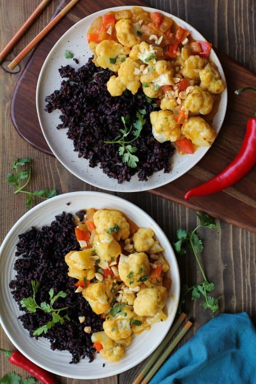 Healthy 30-Minute Dinners 两碗红辣椒咖喱素