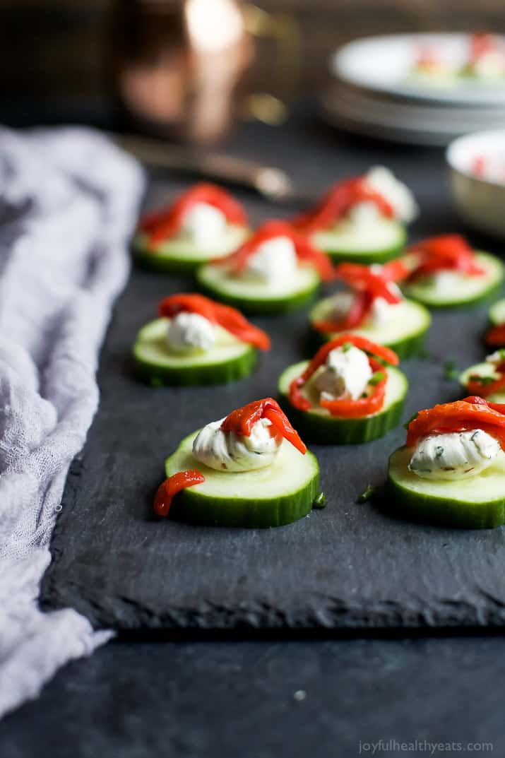Sweet & Savory Holiday Appetizer Bites 新鲜黄瓜薄荷
