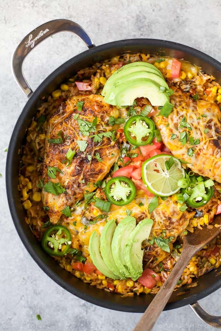 One Pan Southwestern Chicken and Rice Image of Southwestern Chicken and Rice in a Pan