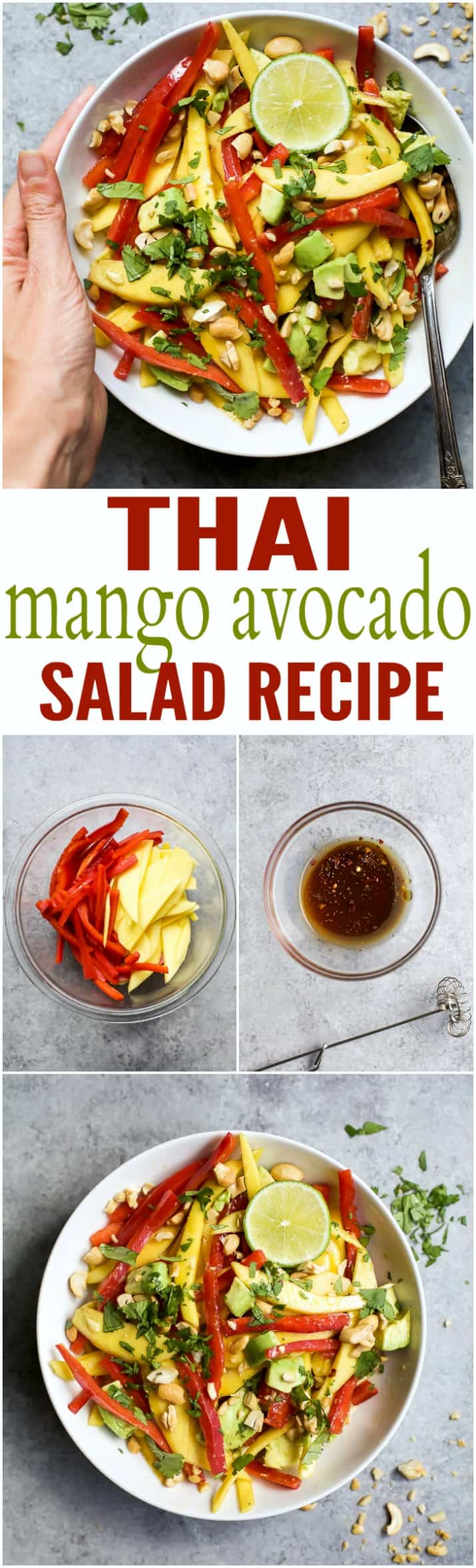 Thai Mango Avocado Salad 泰国芒果鳄梨沙拉的标题图像