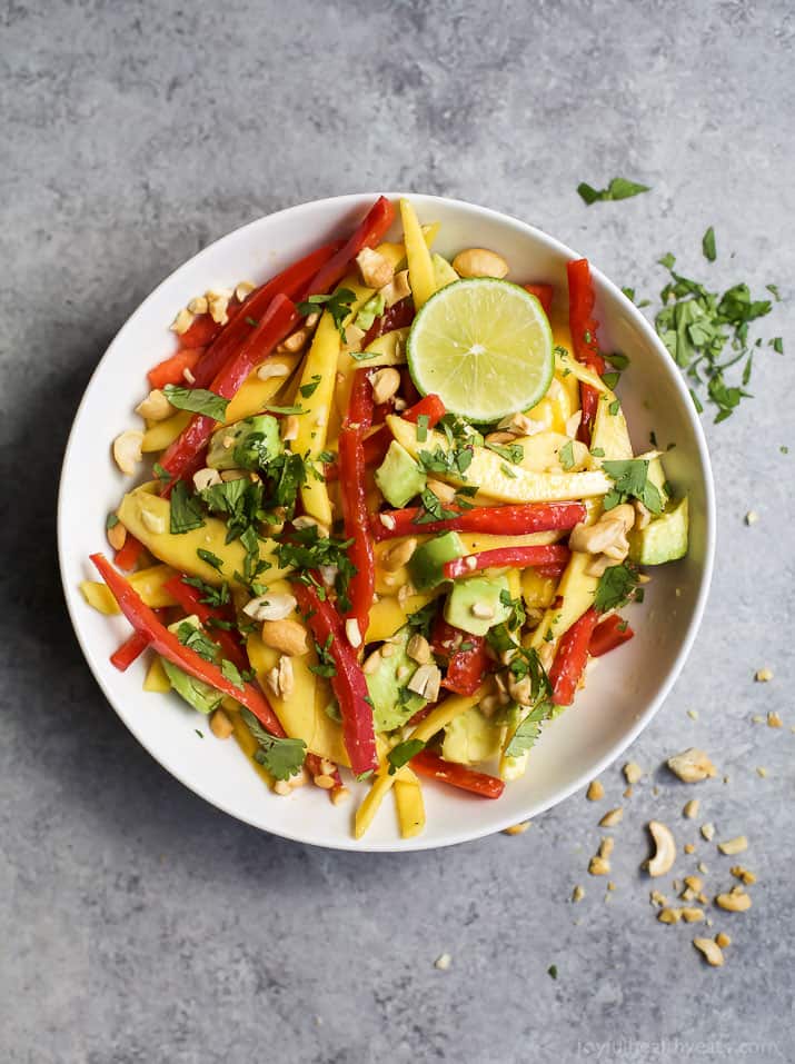 Thai Mango Avocado Salad 一碗泰国芒果鳄梨沙拉