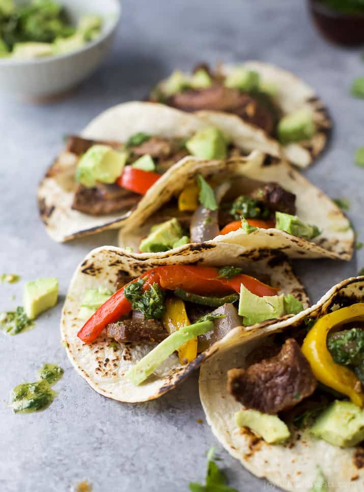 Sheet Pan Steak Fajitas 图片的五板锅牛排法士达