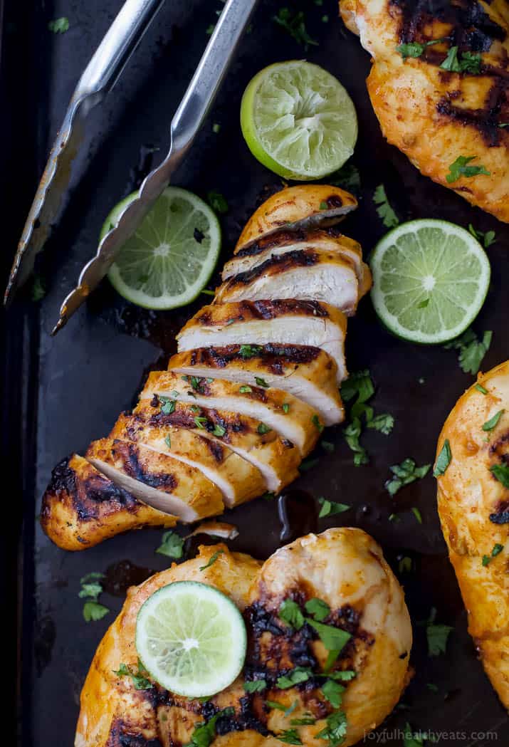 Thai Curry Grilled Chicken Recipe 泰国咖喱烤鸡,切片