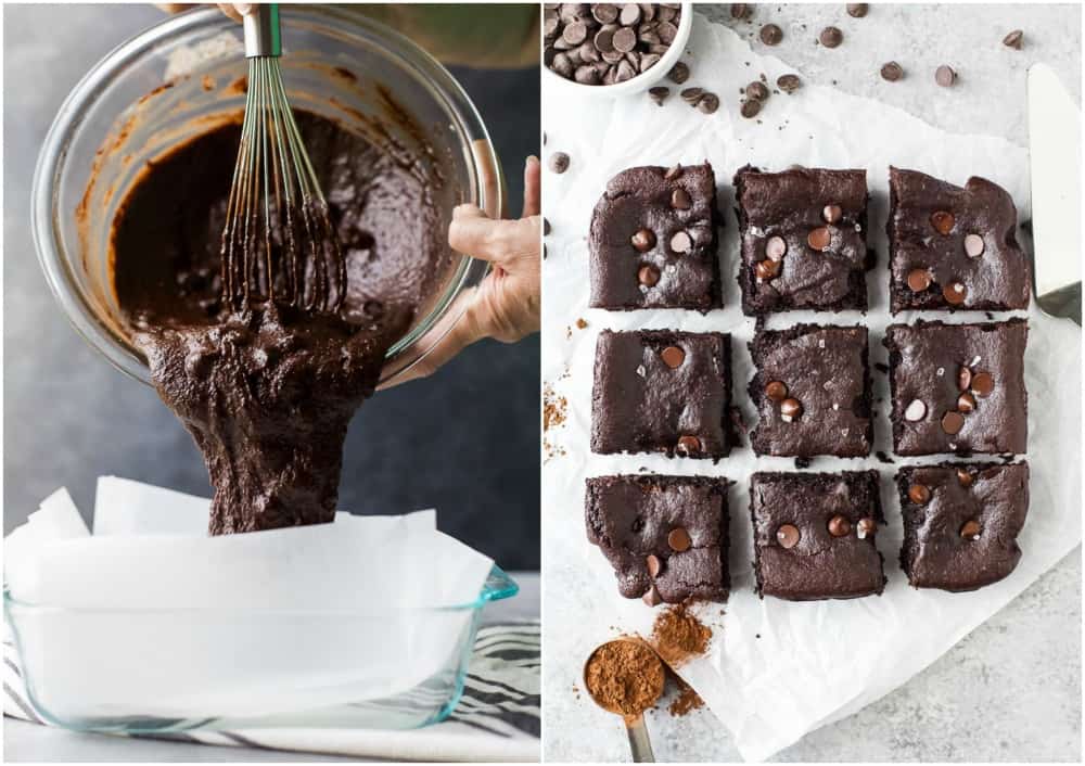 杏仁黄油素食布朗尼-终极的软糖布朗尼,非常容易制作,充满了浓郁的巧克力味!我保证这些超级湿润的古代人布朗尼蛋糕一定会受到家人的欢迎!