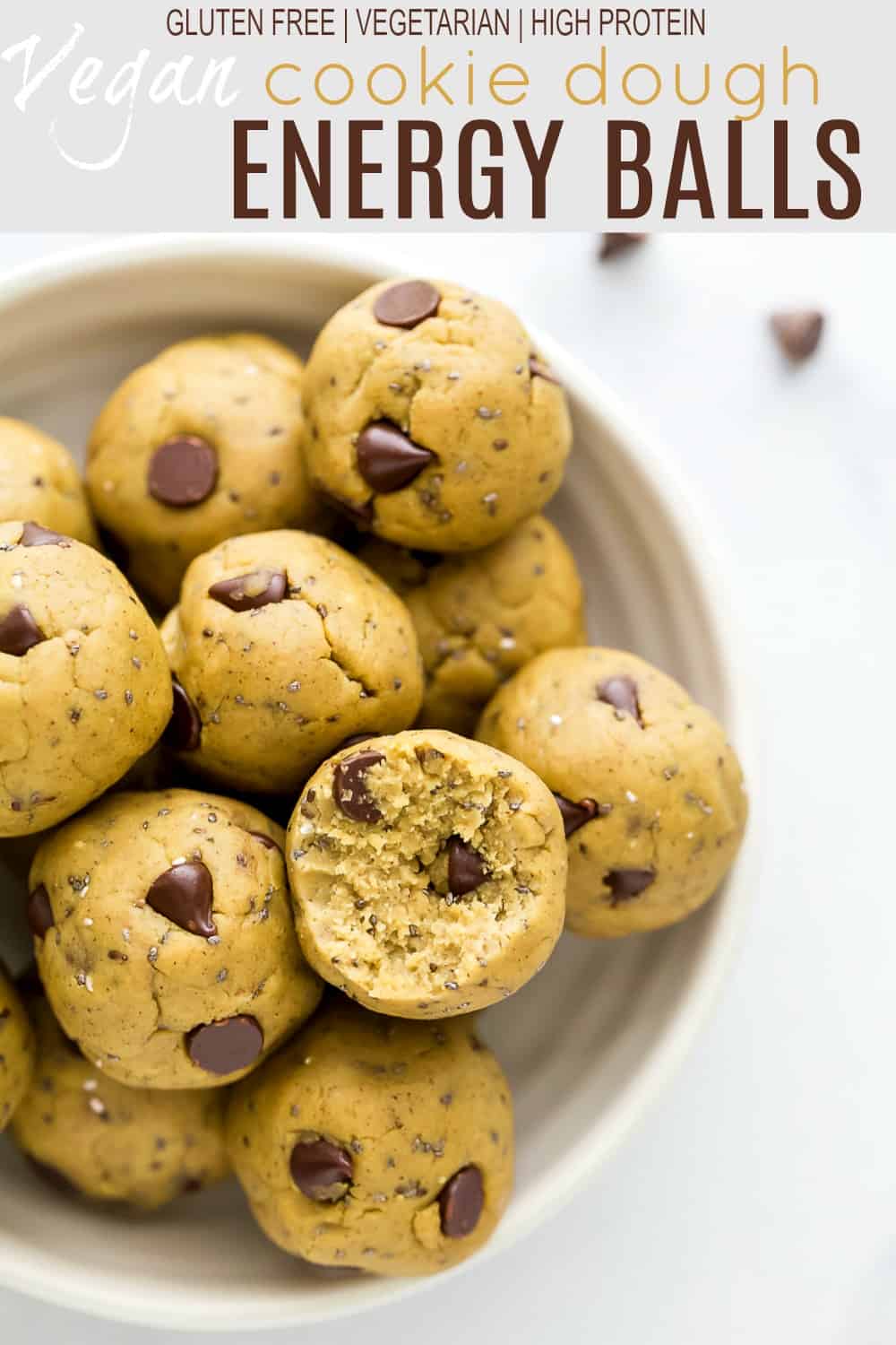 Pinterest图片没有烤素食曲奇面团能量球