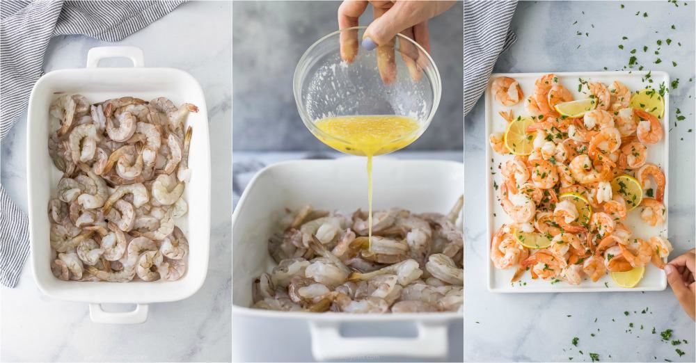 如何制作烤柠檬蒜黄油虾