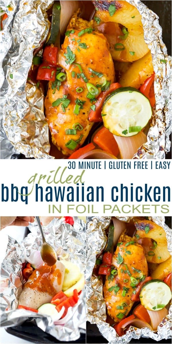 Pinterest图片烤烧烤夏威夷鸡在箔包