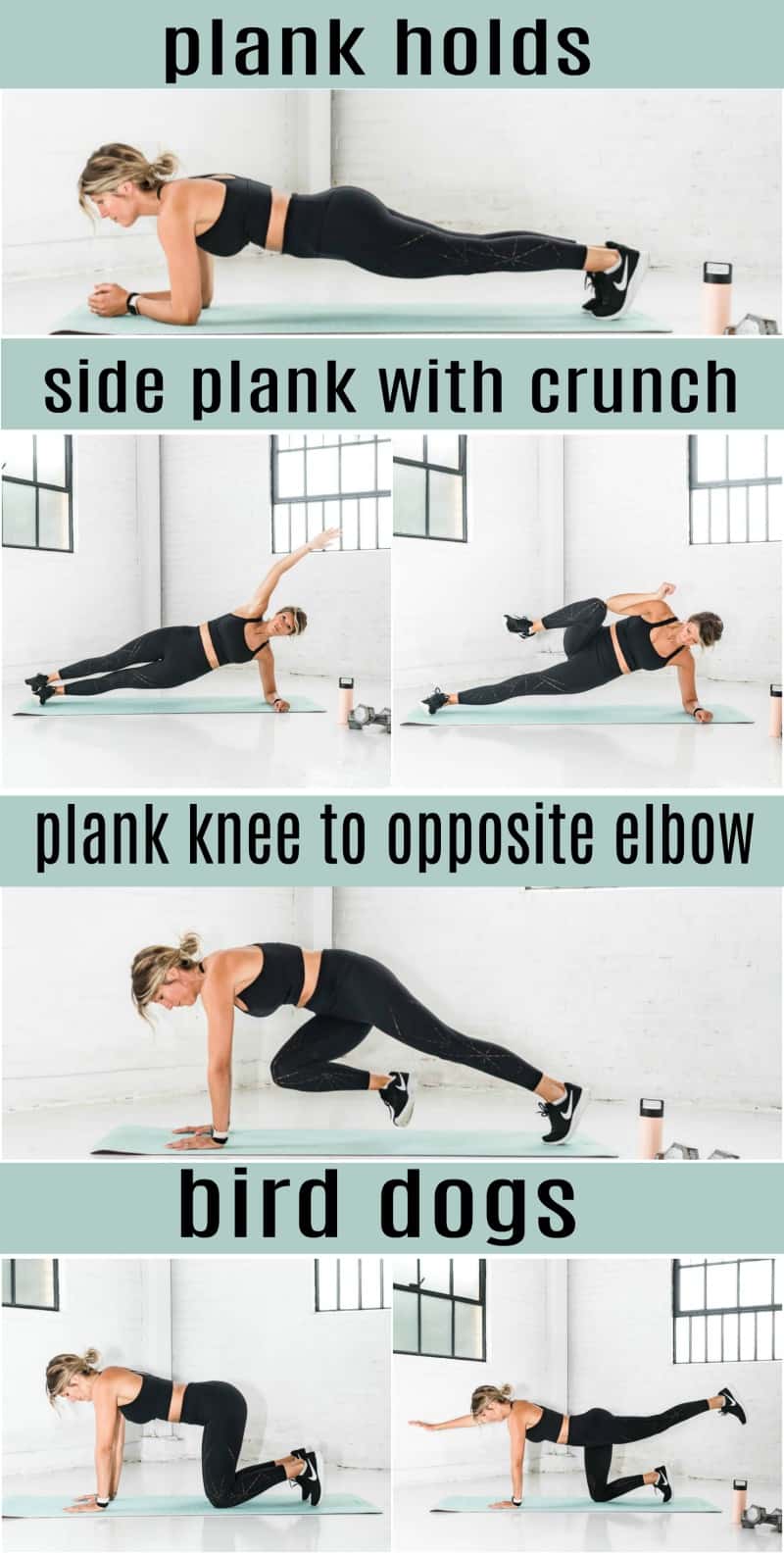 pinterest 8分钟腹肌训练图片