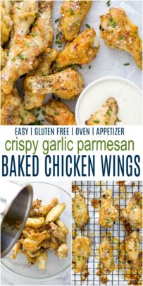 Pinterest上烤脆蒜味帕尔马鸡翅的图片