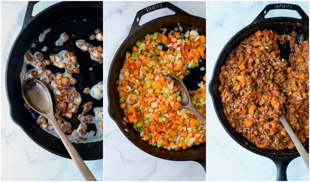 不含麸质Turkey Bolognese Stuffed Peppers a simple dinner recipe filled with rich flavor your family will love. These Stuffed Peppers make the perfect comforting weeknight meal!