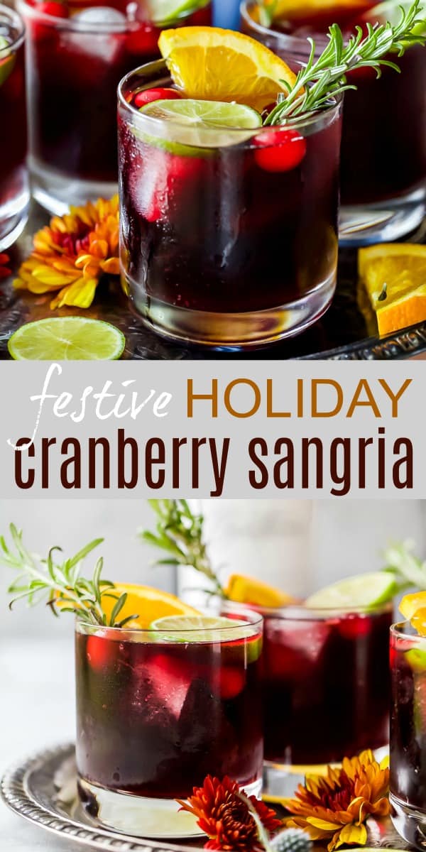 配方拼贴佛r Festive holiday cranberry sangria