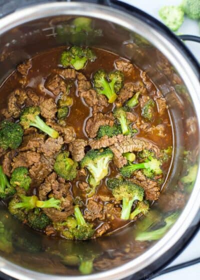instant pot mongolian beef with broccoli