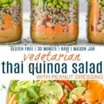 Pinterest图片素食泰国藜麦沙拉配花生酱