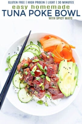 金枪鱼戳碗的Pinterest图片