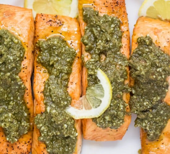 关闭空气油炸锅pesto三文鱼